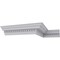 Ekena Millwork 5"H x 5"P x 7 1/8"F x 94 1/2"L Dentil Crown Moulding MLD05X05X07DE - alternate 5